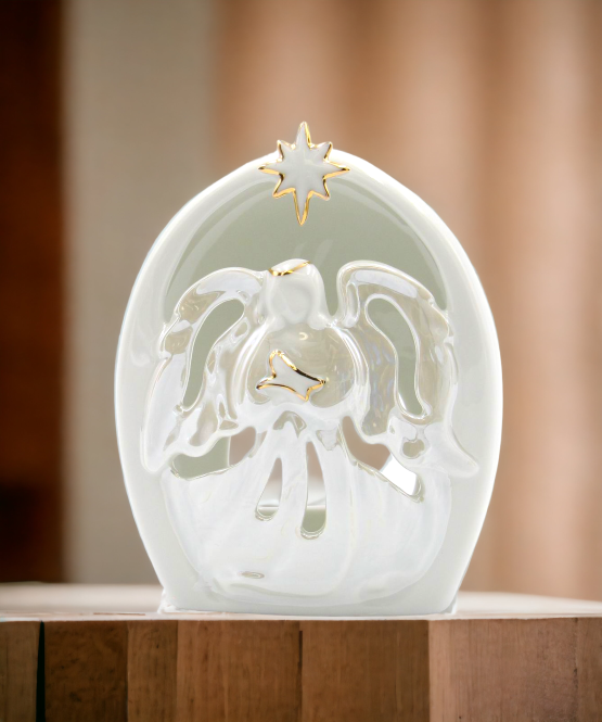 Ceramic Nurse Guardian Angel Tealight Holder Gift for Nurse Hospital Decor Home Décor Gift for Her Gift for Him