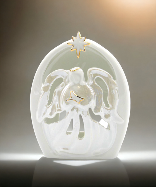 Ceramic Nurse Guardian Angel Tealight Holder Gift for Nurse Hospital Decor Home Décor Gift for Her Gift for Him