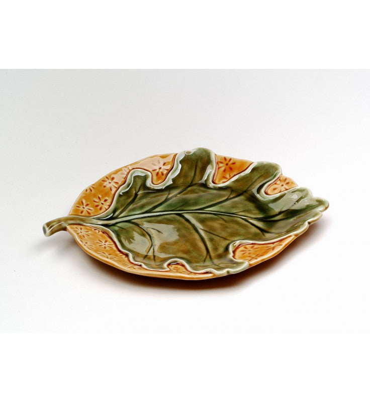 Ceramic Oak Leaf Plate Autumn Table Decor Farmhouse Decor Gift for Her - Plates