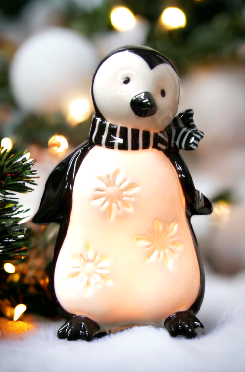 Ceramic Penguin Plug-In Night Light Home Décor Gift for Her Gift for Mom Kitchen Décor Christmas Décor - Night Lights &