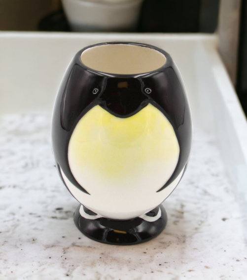 Ceramic Penguin Tumbler Home Décor Gift for Her Gift for Mom Vanity Décor - tumbler