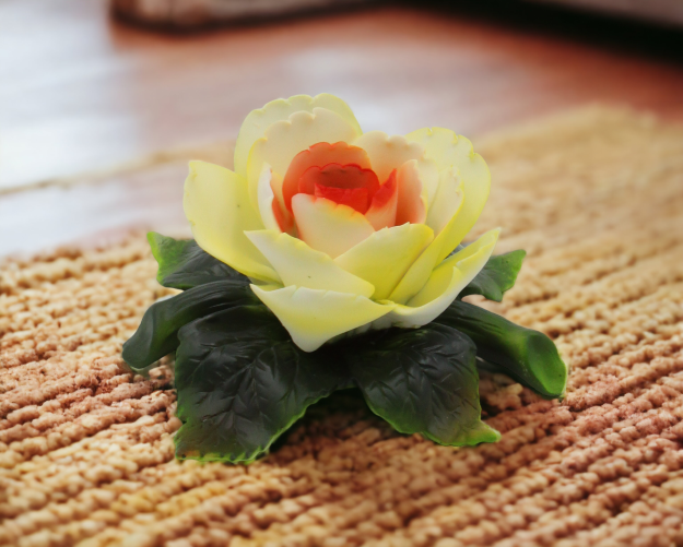 Ceramic Peony Flower Figurine Home Décor Gift for Her Gift for Mom Kitchen Décor Farmhouse Décor Nature Lover Gift