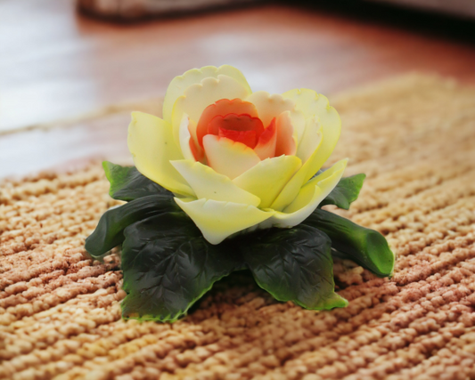 Ceramic Peony Flower Figurine Home Décor Gift for Her Gift for Mom Kitchen Décor Farmhouse Décor Nature Lover Gift