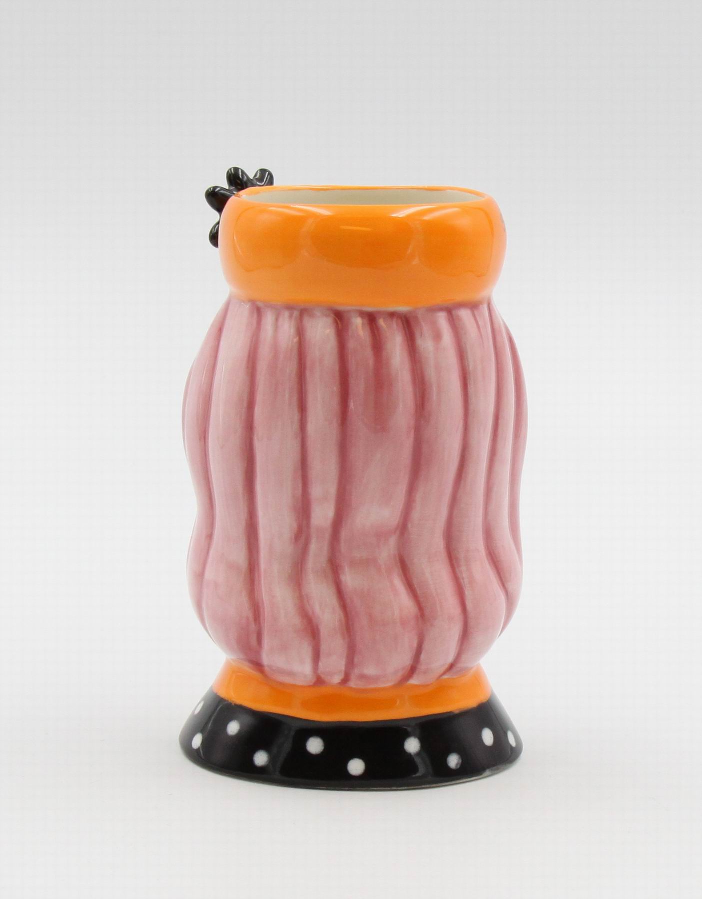 Ceramic Pink Hair Lady Makeup Brush Holder Home Décor Gift for Her Mom Friend or Coworker Vanity Décor Office Decor