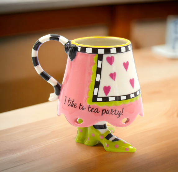 Ceramic Pink Skirt Cup Home Décor Gift for Her Mom Friend or Coworker Kitchen Décor Office Decor Tea Party Decor - Mugs