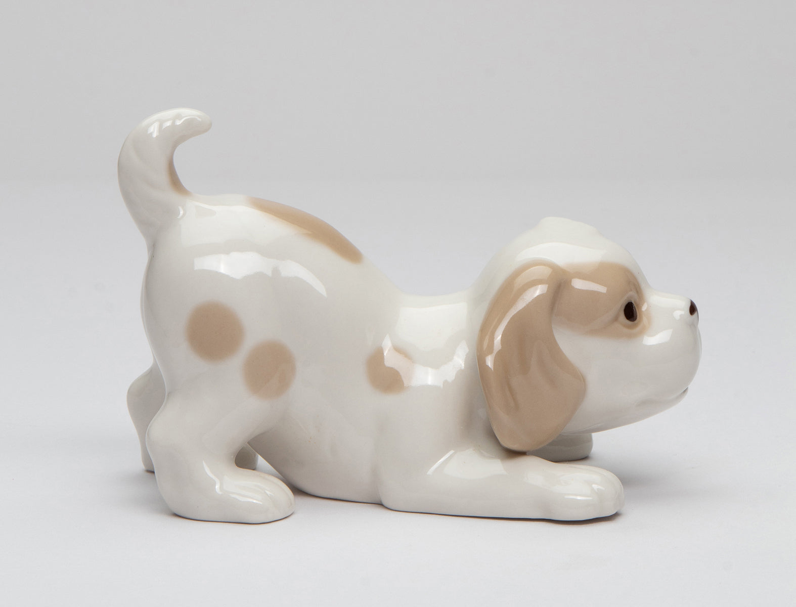 Ceramic Playful Dog Figurine Home Décor Gift for Her Mom Him Dad Friend Dog Lover Gift Pet Loss Gift - Figurine