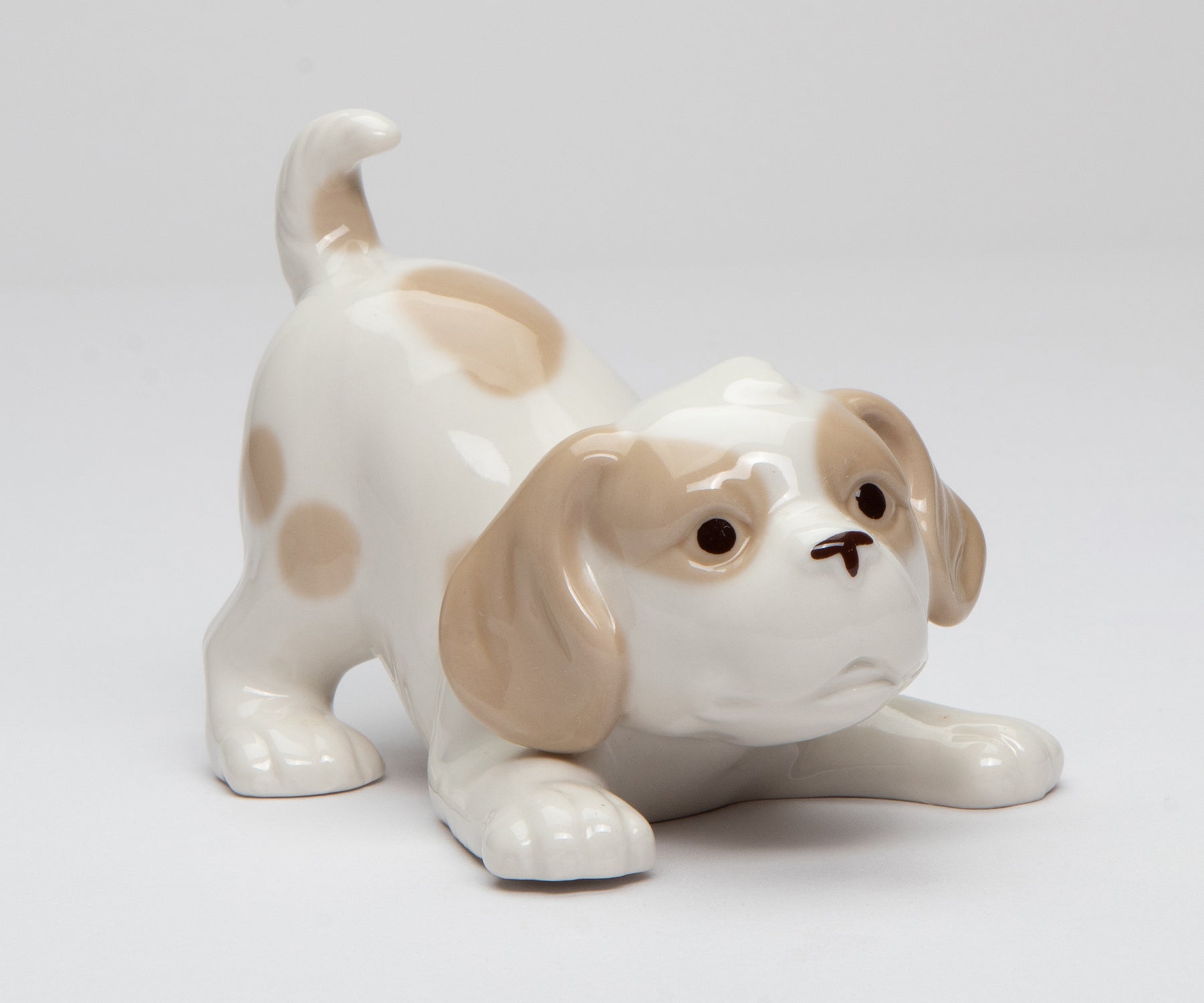Ceramic Playful Dog Figurine Home Décor Gift for Her Mom Him Dad Friend Dog Lover Gift Pet Loss Gift - Figurine