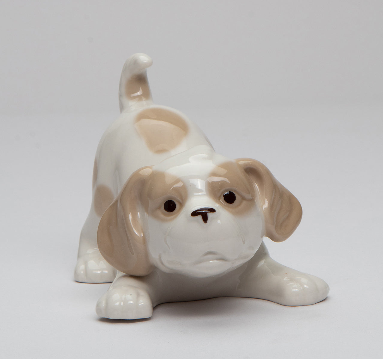 Ceramic Playful Dog Figurine Home Décor Gift for Her Mom Him Dad Friend Dog Lover Gift Pet Loss Gift - Figurine