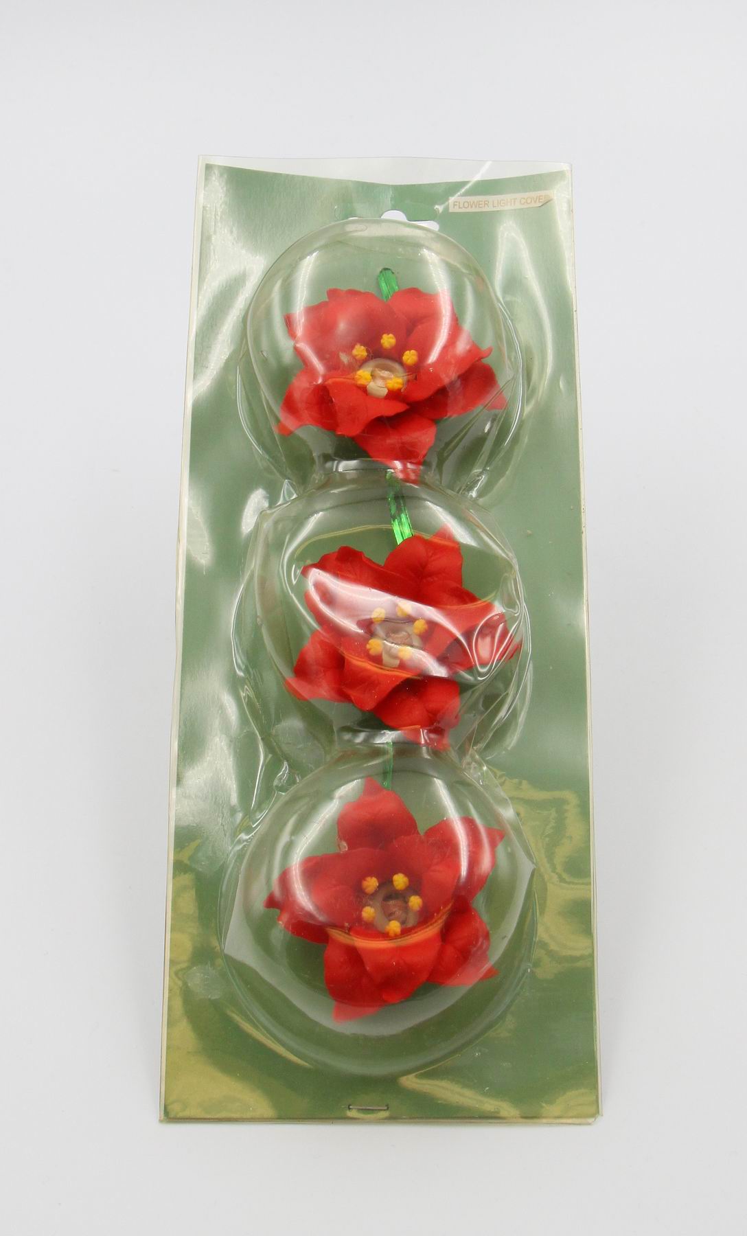 Ceramic Poinsettia Flower Light Covers-Set of 3 Wedding Decor Romantic Decor Christmas Decor Gift for Her GIft for Mom