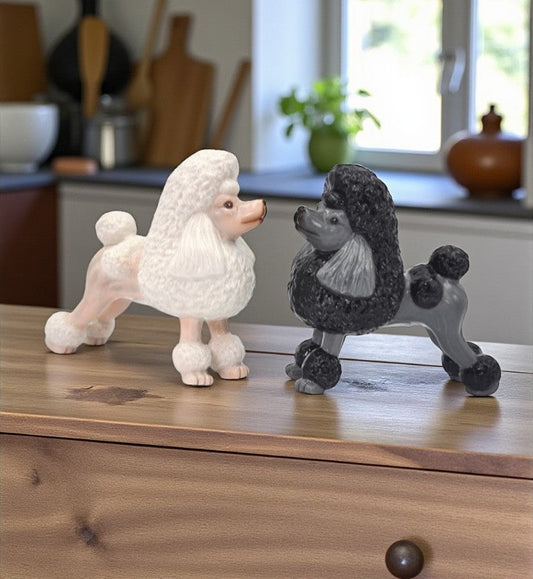 Ceramic Poodle Dogs Salt and Pepper Shakers Home Décor Gift for Her Gift for Mom Kitchen Décor Dog Lover Gift Pet Loss