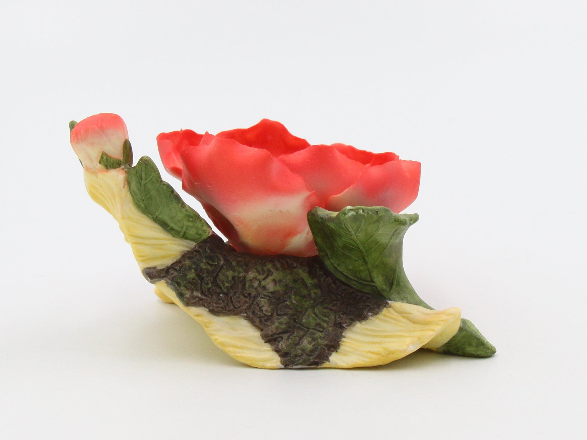 Ceramic Poppy Flower Half Inch Tapper Candle Holder Home Décor Gift for Her Gift for Mom Nature Lover Gift - Candle