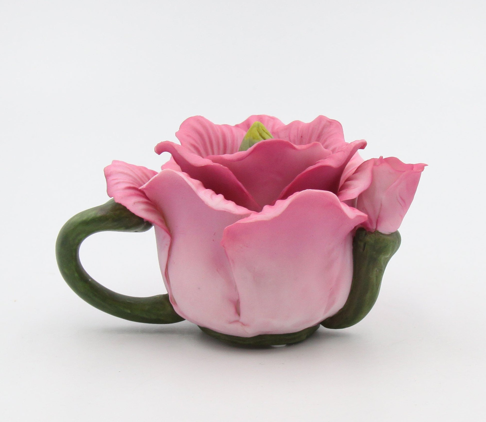 Ceramic Poppy Flower Teapot Figurine Home Décor Gift for Her Gift for Mom Nature Lover Gift - Figurine