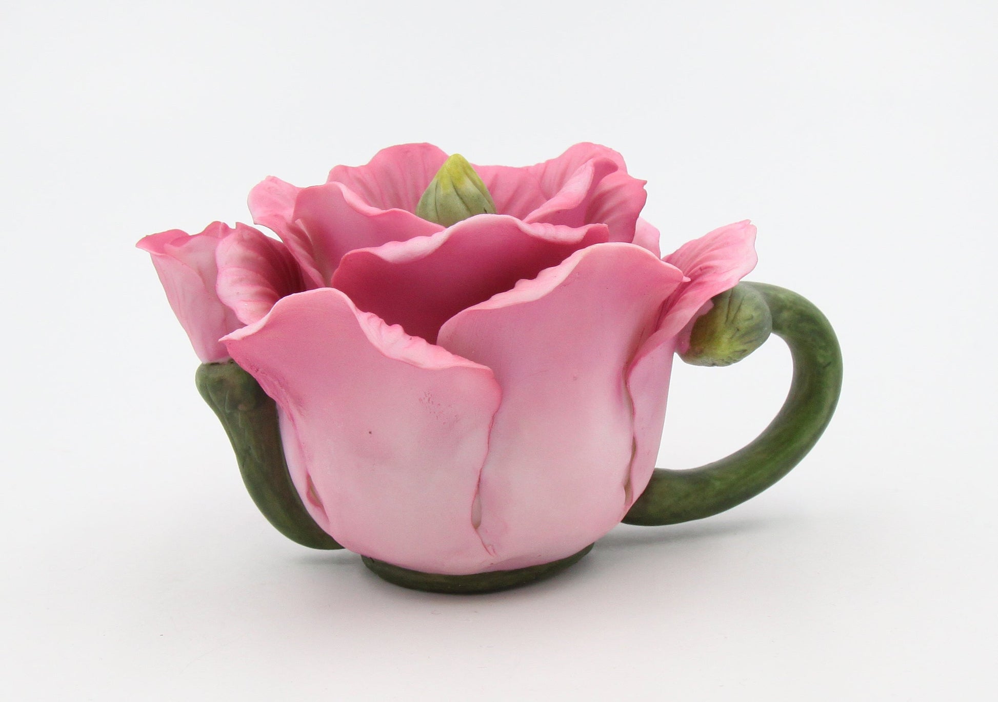 Ceramic Poppy Flower Teapot Figurine Home Décor Gift for Her Gift for Mom Nature Lover Gift - Figurine
