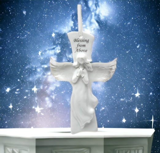 Ceramic Prayer For Peace Cross Home Décor Religious Décor Religious Gift Church Décor Baptism Gift Wall Decor - wall