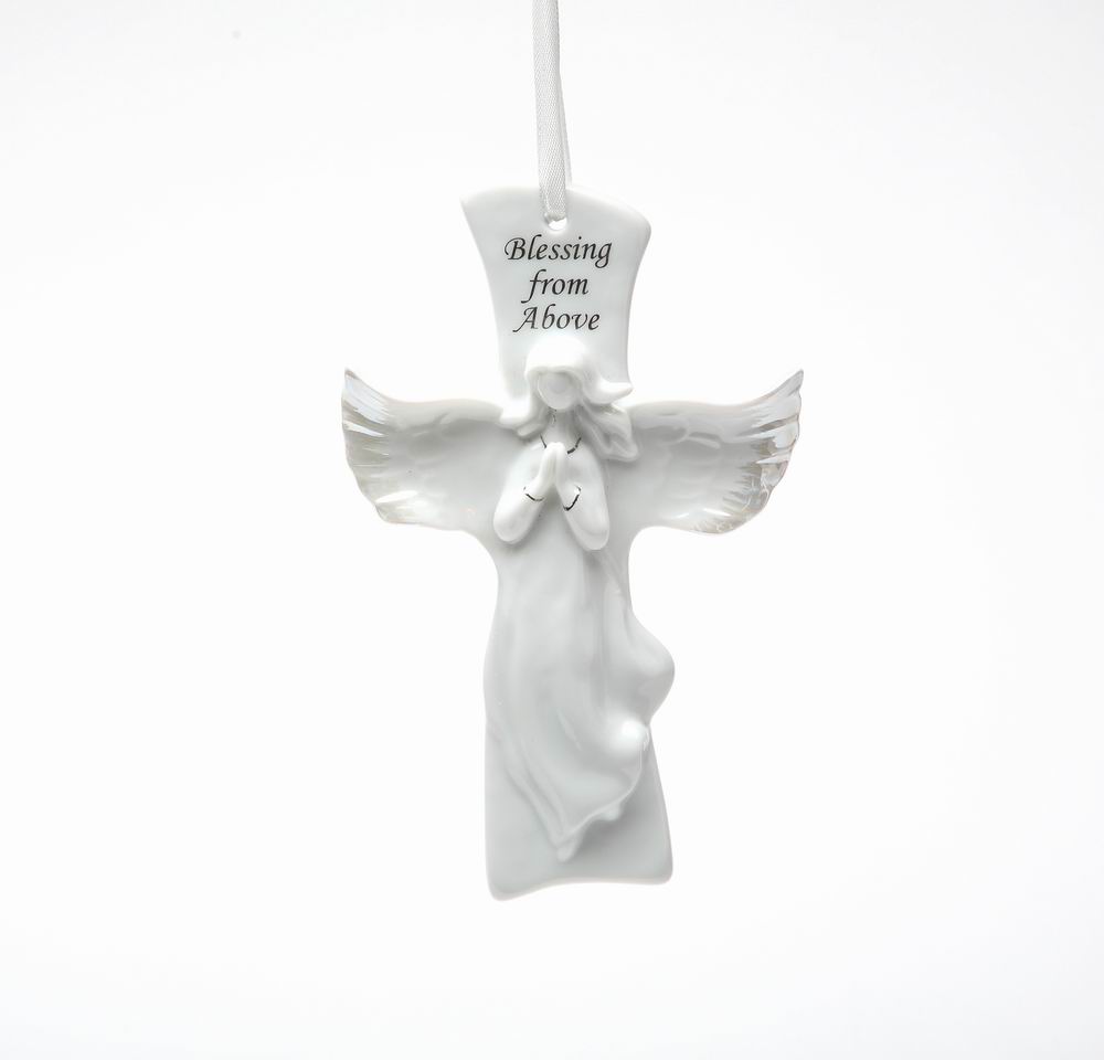 Ceramic Prayer For Peace Cross Home Décor Religious Décor Religious Gift Church Décor Baptism Gift Wall Decor - wall