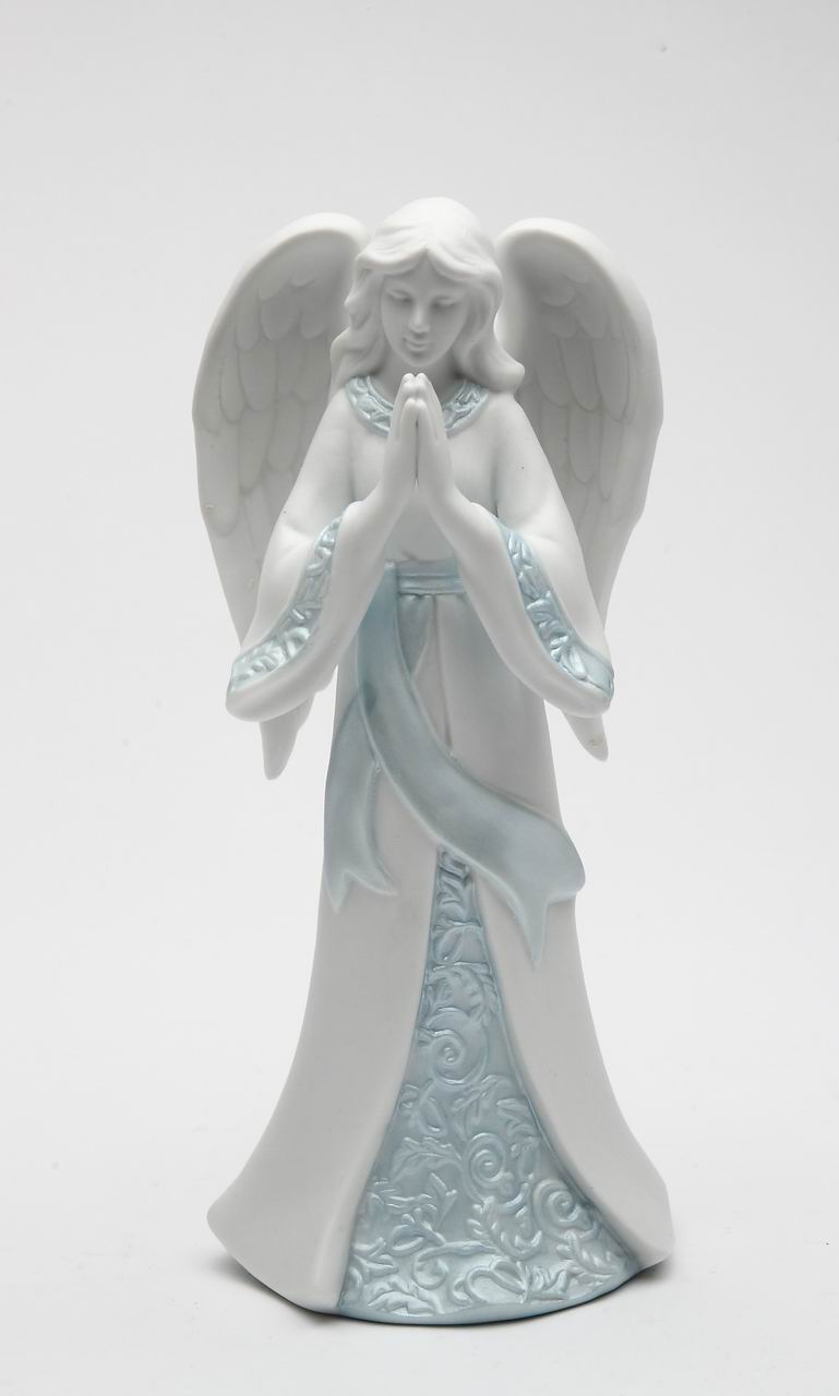 Ceramic Praying Angel Figurine Home Décor Religious Décor Religious Gift Church Décor Baptism Gift