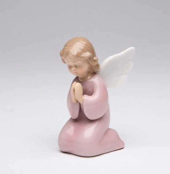 Ceramic Praying Angel Girl with Wings Figurine Home Décor Religious Décor Religious Gift Church Décor Baptism Gift