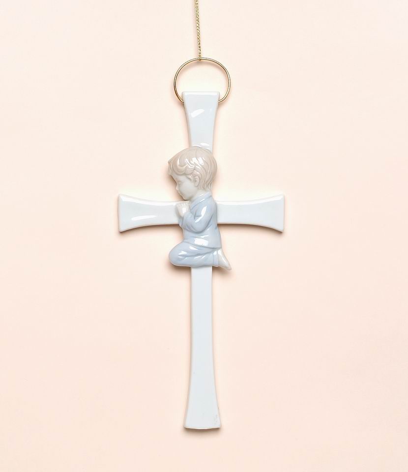 Praying Boy On The Cross - kevinsgiftshoppe
