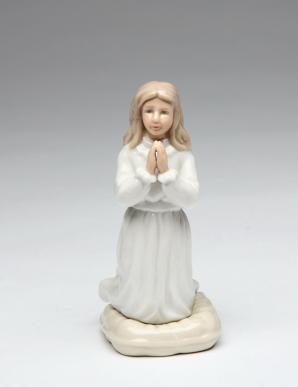 Ceramic Praying Girl on Knees Figurine Religious Decor Religious Gift Home Decor Gift for Her - Figurine