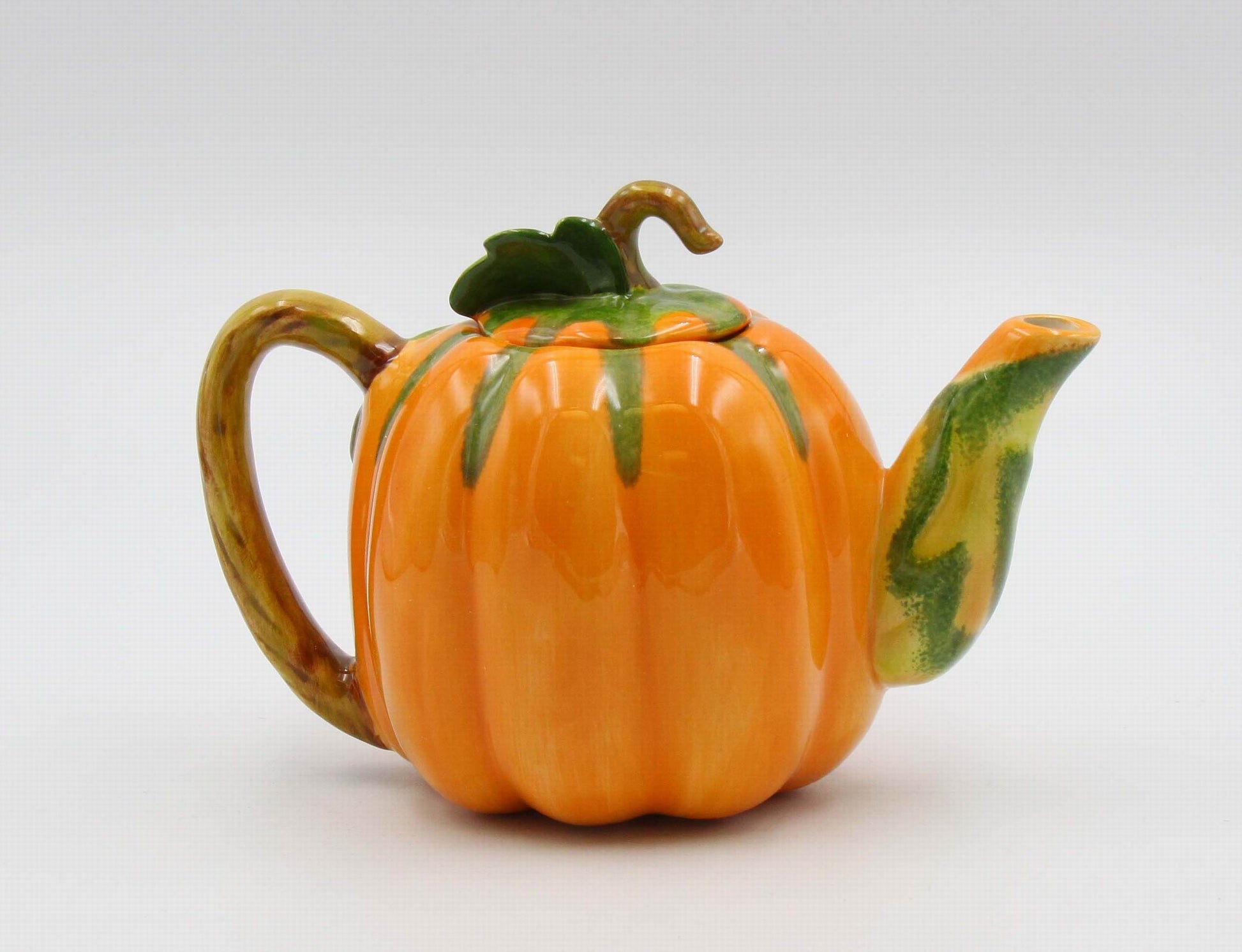 Ceramic Pumpkin Teapot for Pumpkin Spice Lovers Gift for Her Gift for Mom Tea Party Décor Café Décor Fall Thanksgiving