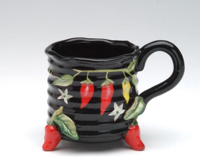 Ceramic Red Chili Pepper Coffee Mug Home Décor Gift for Her Mom Friend or Coworker Kitchen Décor Office Decor Cafe