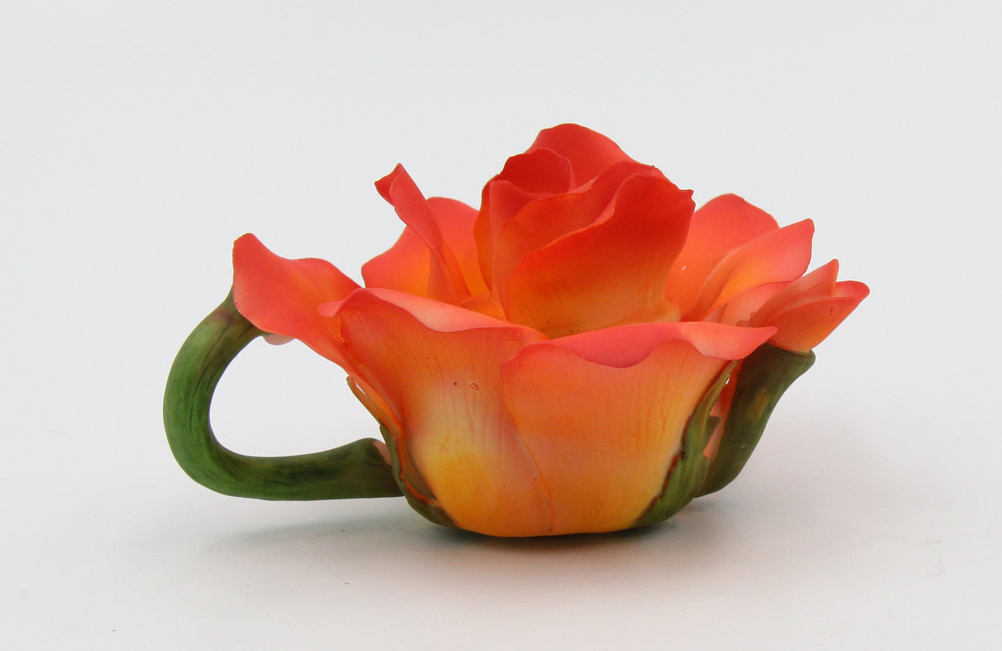 Ceramic Red Rose Flower Teapot Figurine Home Décor Gift for Her Mom Farmhouse Kitchen Décor Vintage Decor - Figurines