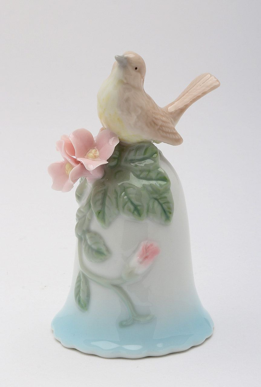 Ceramic Robin Bird Mini Bell Gift for Birdwatcher Gift for Her Gift for Mom Home Decor - Bell