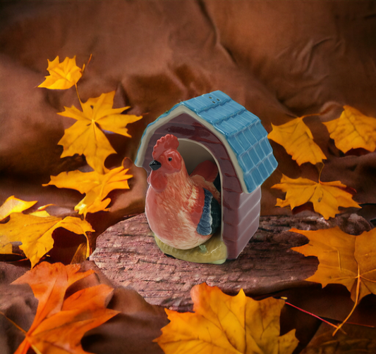 Ceramic Rooster Coop Salt & Pepper Shakers Home Décor Gift for Her Gift for Mom Kitchen Décor Farmhouse Décor Fall
