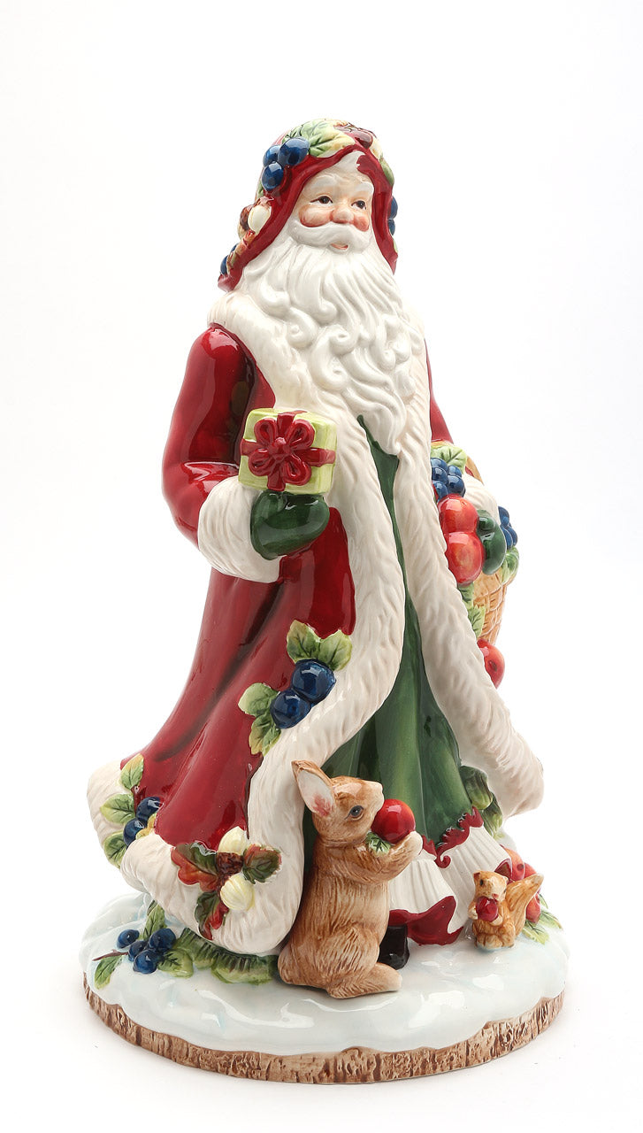 Ceramic Santa Figurine - Fruitful Holiday Collection Home Décor Gift for Her Gift for Mom Kitchen Décor Christmas Décor