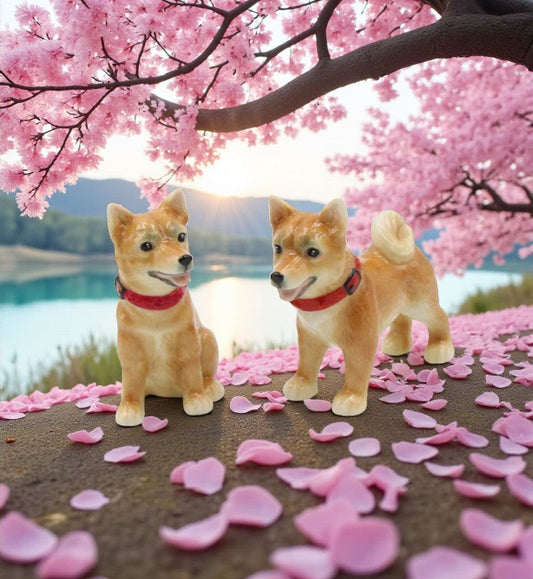 Ceramic Shiba Inu Salt And Pepper Shakers The Doge Home Décor Gift for Her Gift for Mom Kitchen Décor Dog Lover Gift
