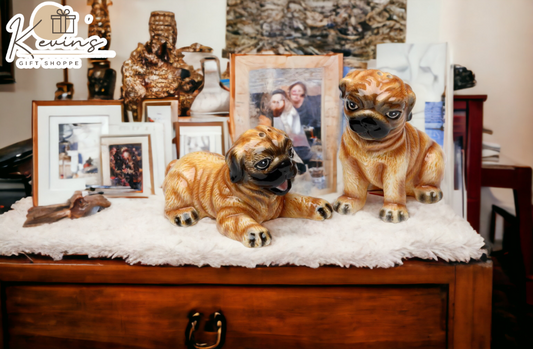Ceramic Small Size Pug Dogs Salt & Pepper Shakers Home Décor Gift for Her Gift for Mom Kitchen Décor Dog Lover Gift Pet