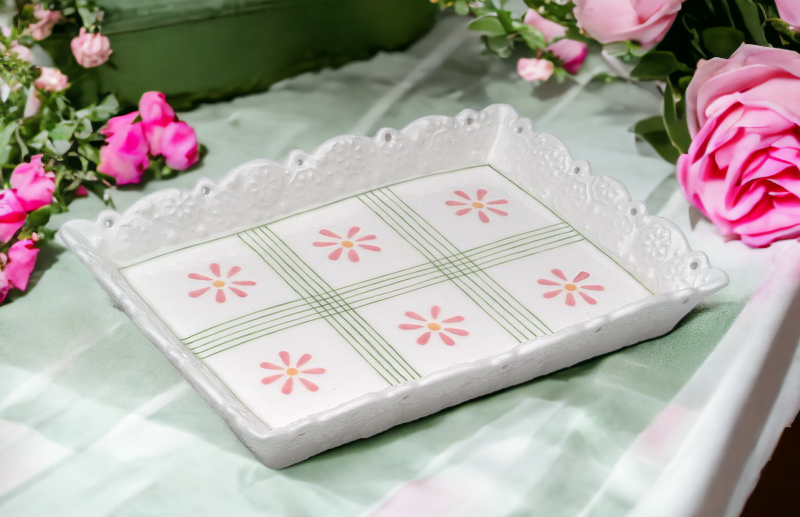 Ceramic Small Tray Home Décor Gift for Her Gift for Mom Kitchen Décor - Plates