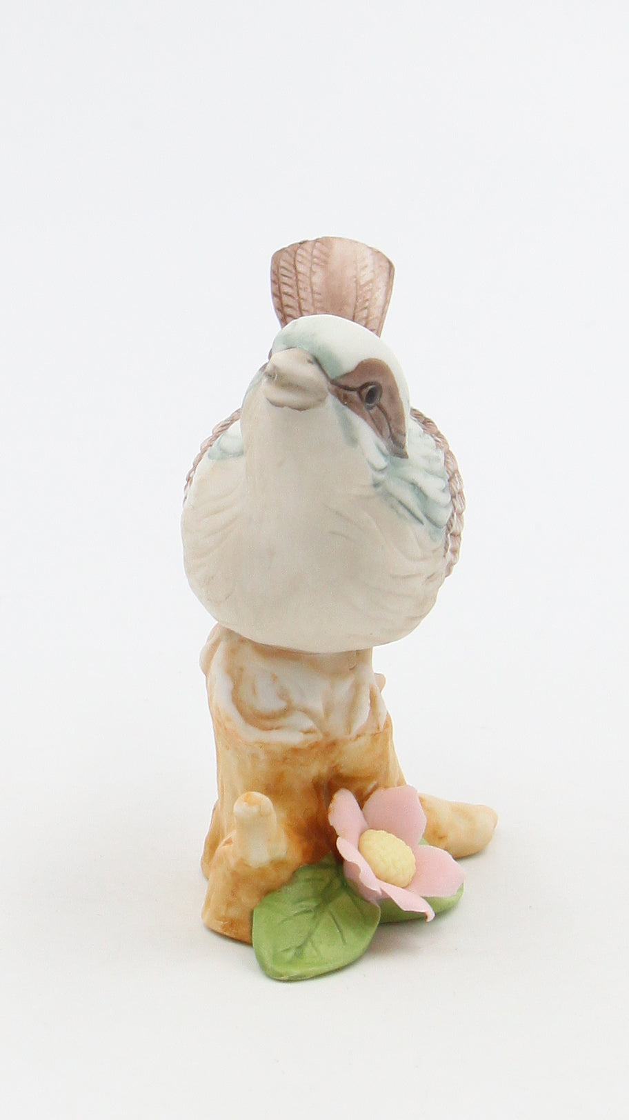 Ceramic Sparrow Bird with Flower Figurine Home Décor Gift for Her Gift for Mom Kitchen Décor Birdwatcher Gift Vintage