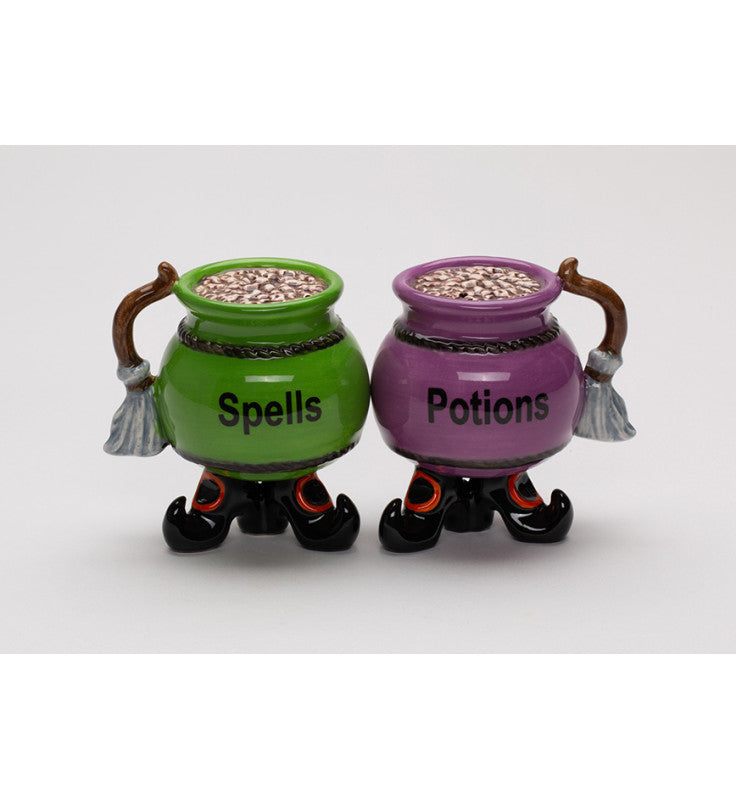 Ceramic Spells & Potions Pot Salt and Pepper Shakers Kitchen Decor Game Room Decor Gift for Her - Salt & Pepper Shakers