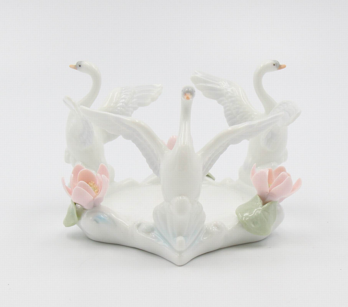 Ceramic Swan Pillar Candle Holder Wedding Décor or Gift Anniversary Décor or Gift Romantic Home Décor Vanity Decor