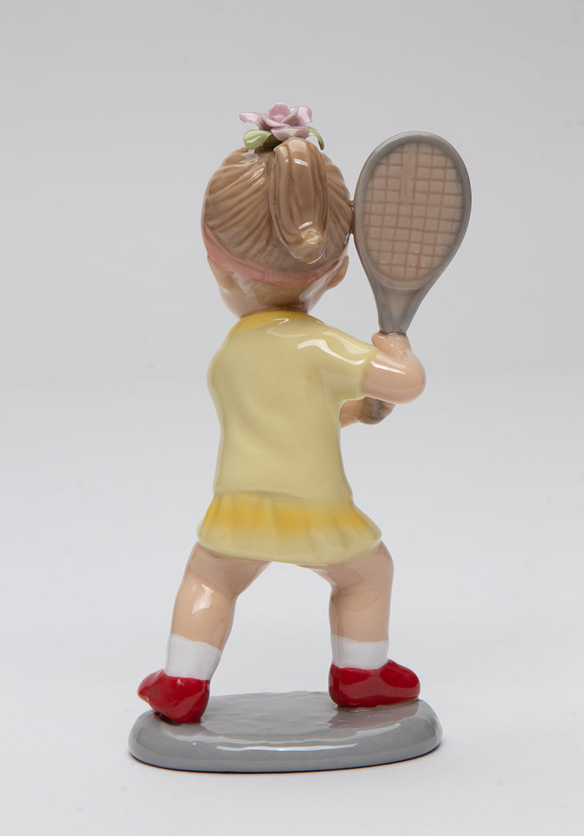 Ceramic Tennis Girl Figurine Home Décor Gift for Her Gift for Mom Gift for Daughter Wimbledon - Figurine