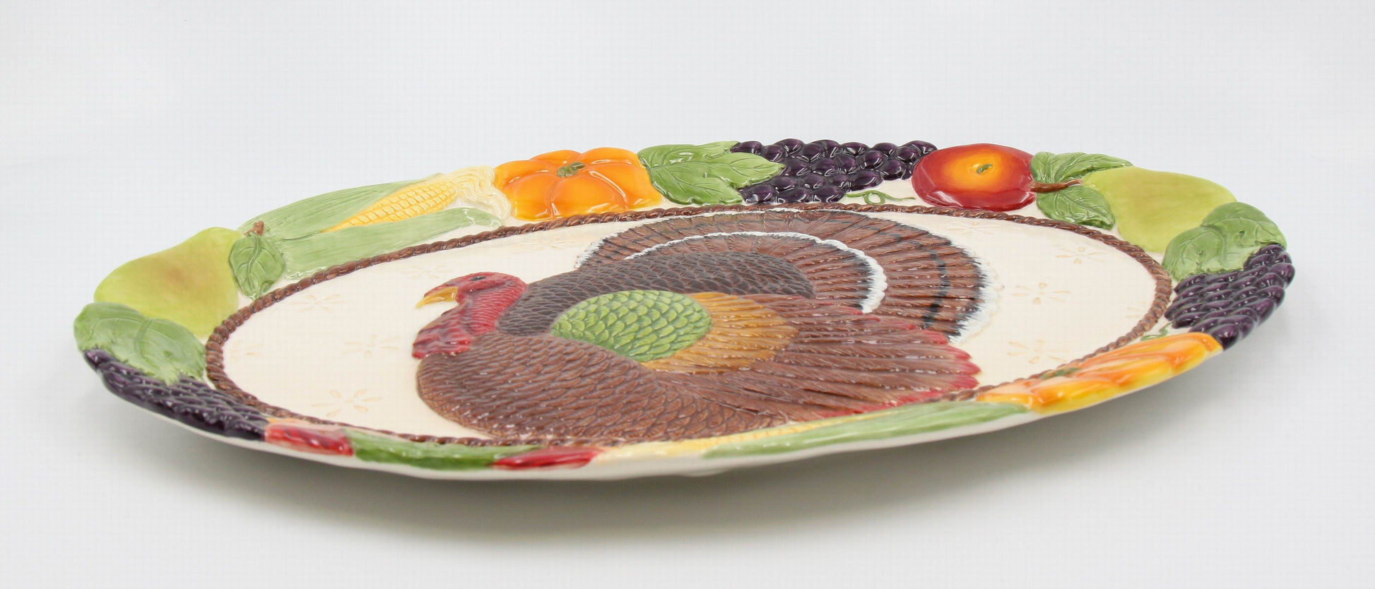Ceramic Thanksgiving Turkey Platter Home Décor Gift for Her Gift for Mom Kitchen Décor Fall Décor Thanksgiving Décor