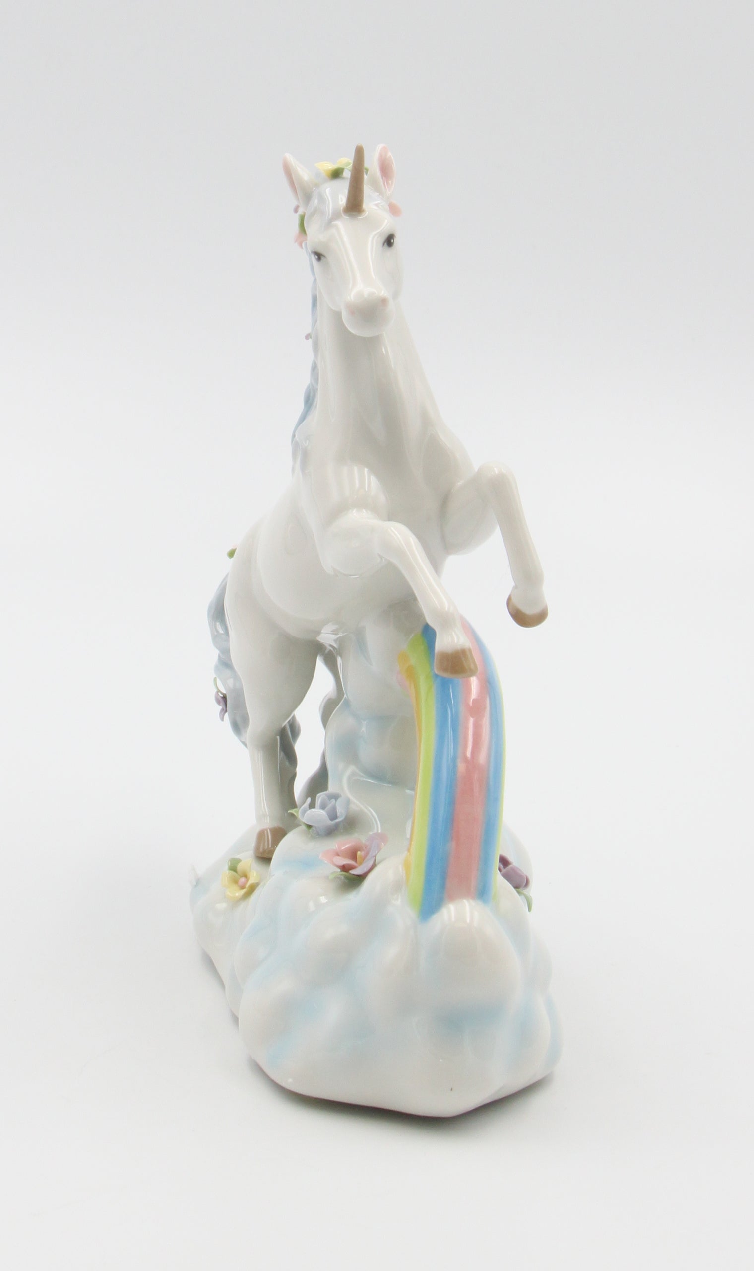 Ceramic Unicorn Jumping Over The Rainbow Musical Box Home Décor Gift for Her Gift for Daughter Horse Lover Gift