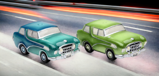 Ceramic Vintage Cars Salt & Pepper Shakers Home Décor Gift for Him Gift for Dad Kitchen Décor Office Decor - Salt &
