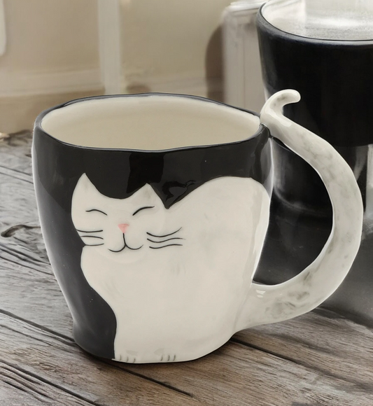 Ceramic White Himalayan Cat Mug Cat Lover Gift Gift for Her - Mugs