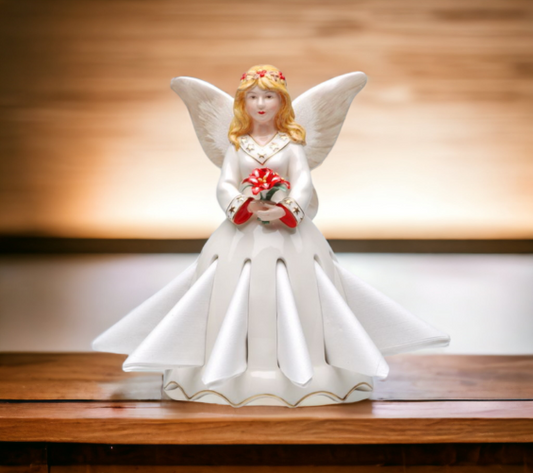 Ceramic Winter Fairy Napkin Holder Home Décor Gift for Her Gift for Mom Kitchen Décor Christmas Décor - Figurine