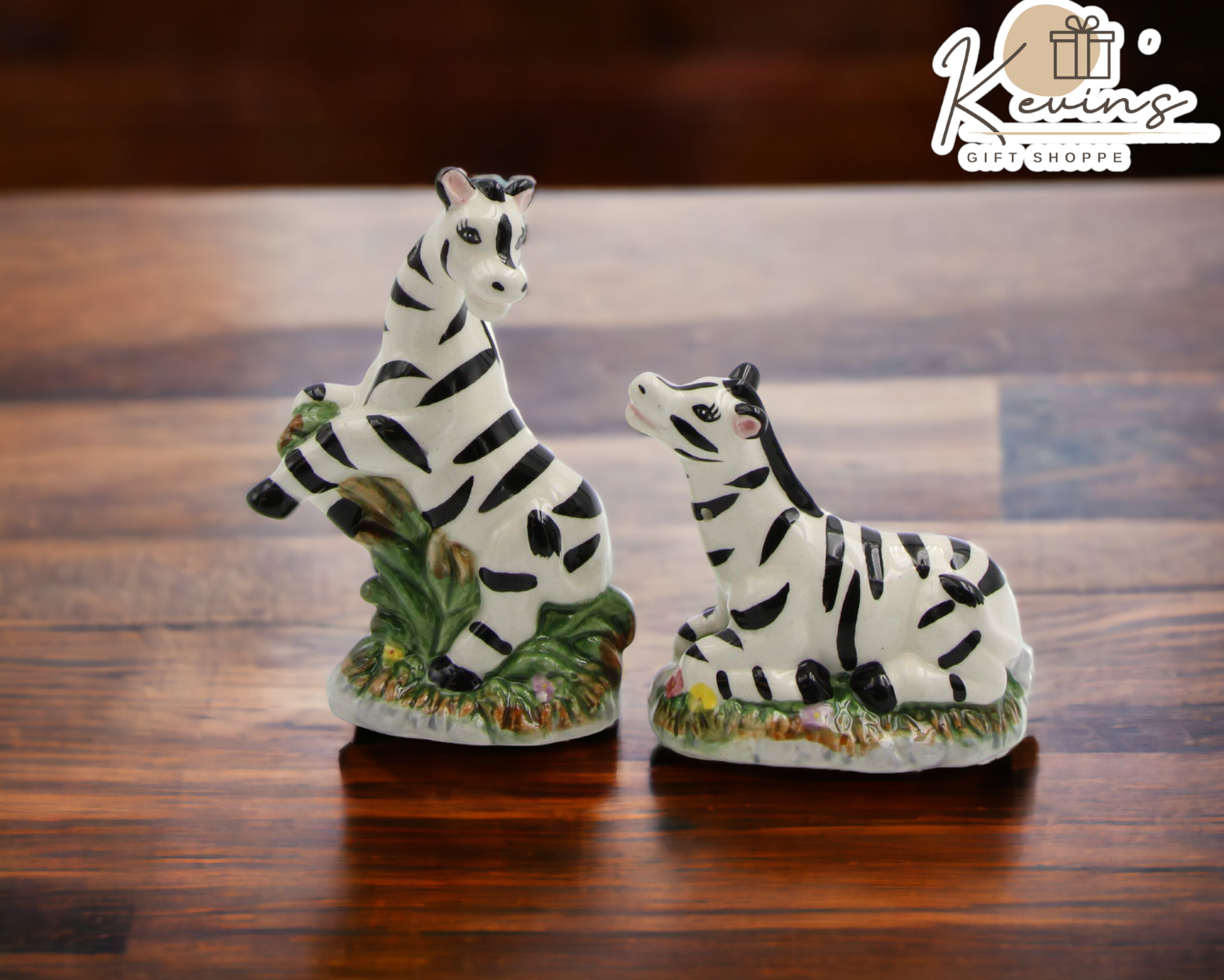 Ceramic Zebra Salt And Pepper Shakers Home Décor Gift for Her Gift for Mom Kitchen Décor - Salt & Pepper Shakers
