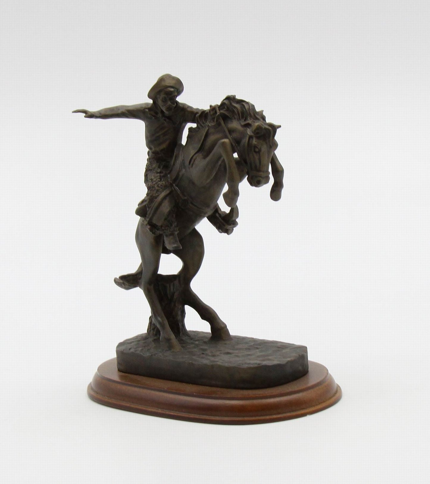 Cowboy Riding Horse Figurine Home Décor Gift for Him Gift for Dad Gift for Son Office Décor Game Room Decor - Figurines