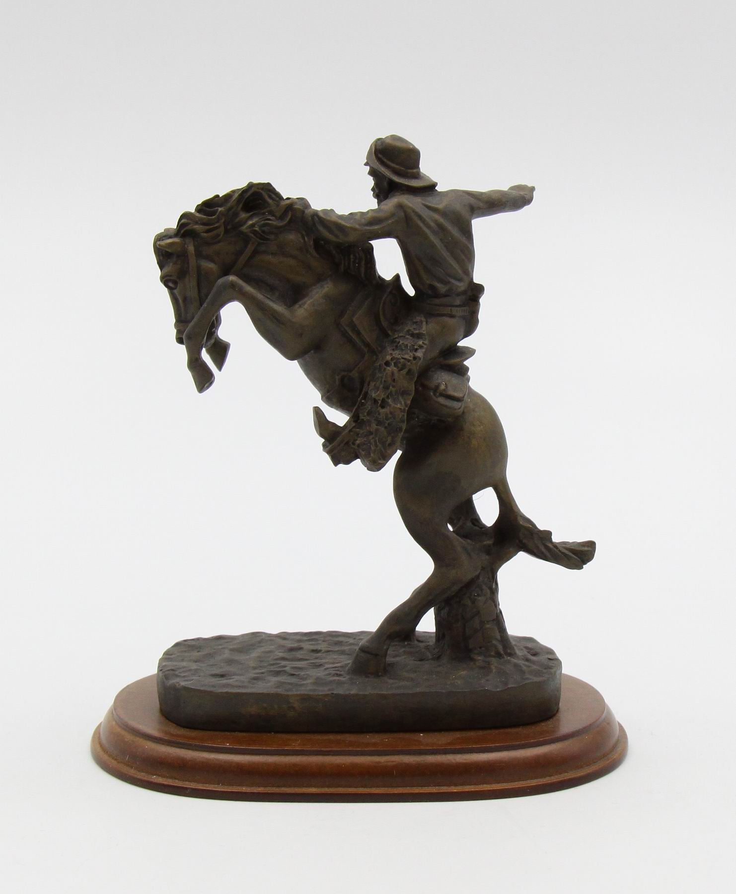 Cowboy Riding Horse Figurine Home Décor Gift for Him Gift for Dad Gift for Son Office Décor Game Room Decor - Figurines