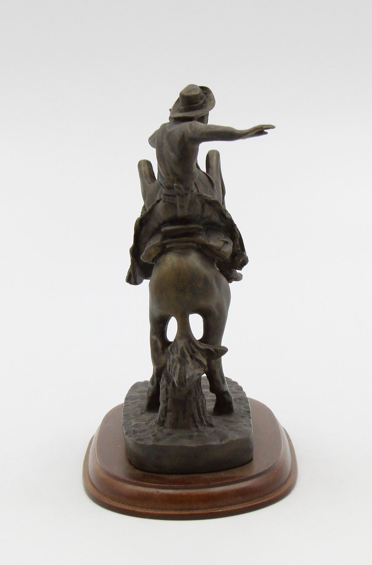 Cowboy Riding Horse Figurine Home Décor Gift for Him Gift for Dad Gift for Son Office Décor Game Room Decor - Figurines