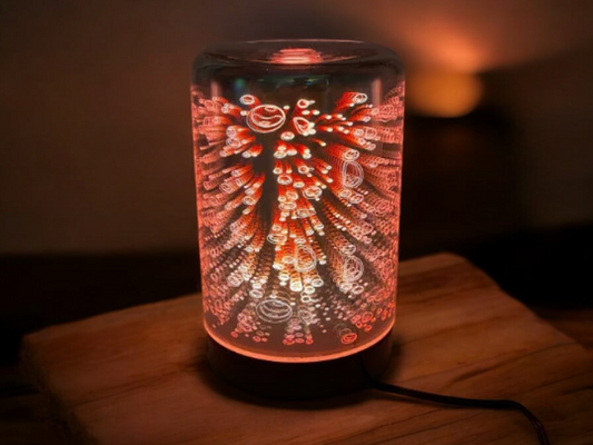 Diffusers For Essential Oils 3D Glass Art -Bubbles- Oil Diffuser with Alternating Colors Bedroom Decor Gift for Her