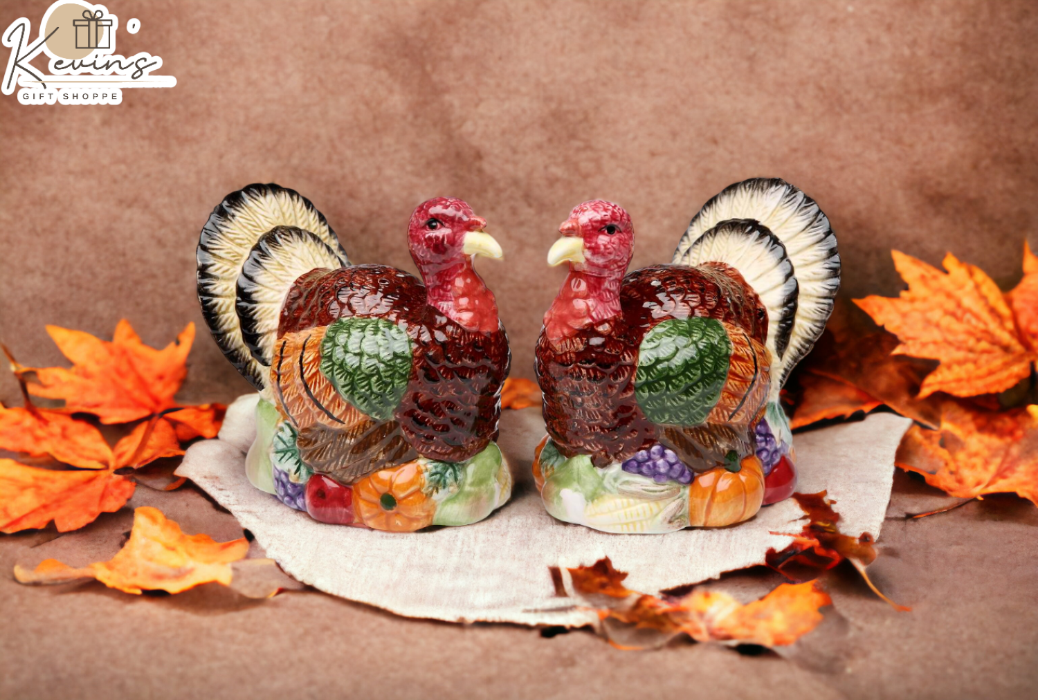 Gobble Gobble Ceramic Turkey Salt & Pepper Shakers Thanksgiving or Christmas Décor Gift for Her Gift for Mom Fall Décor