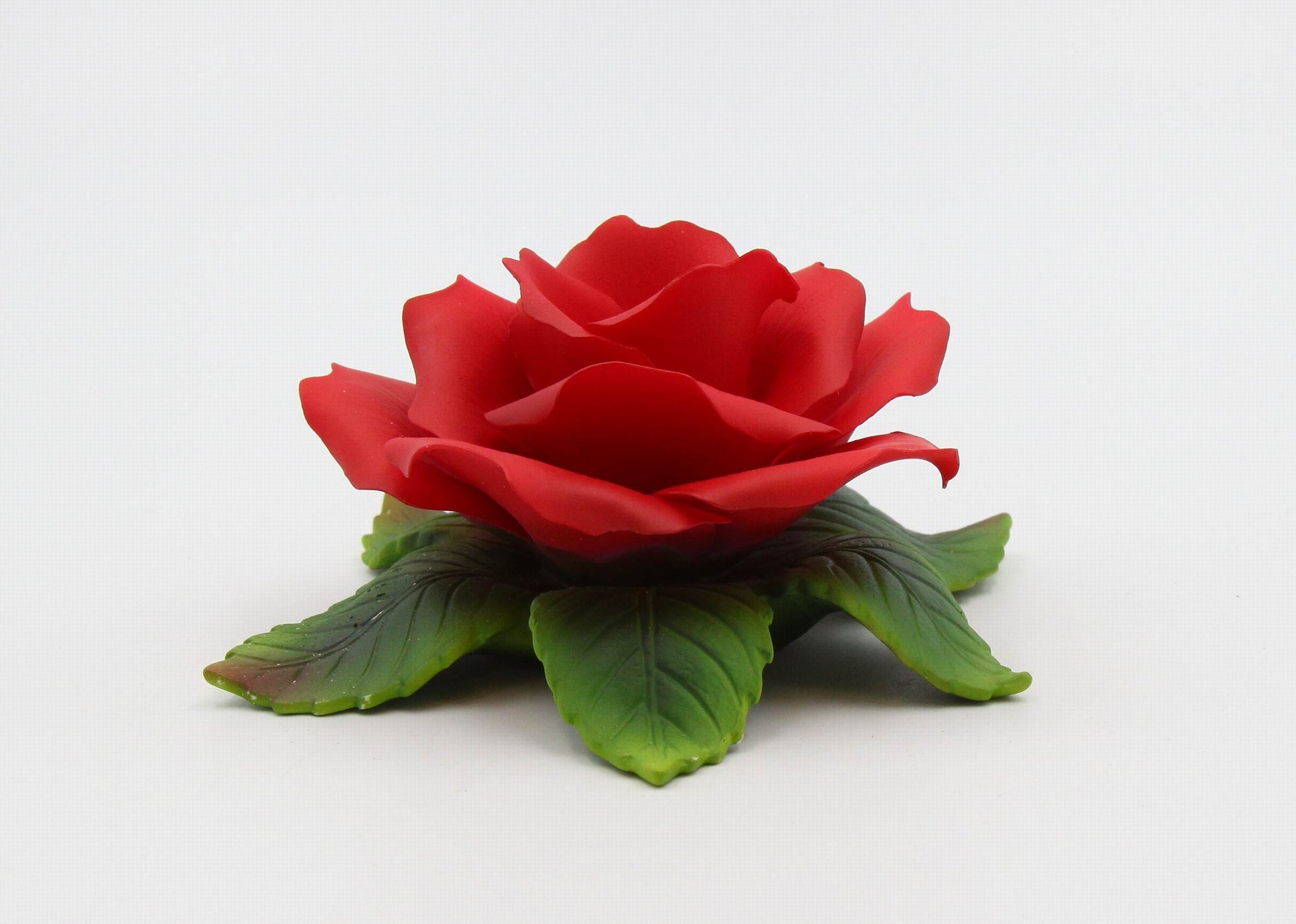 Hand Crafted Ceramic Red Rose Candle Holder-Candle NOT Included Valentines Day Decor Wedding Décor or Gift Anniversary