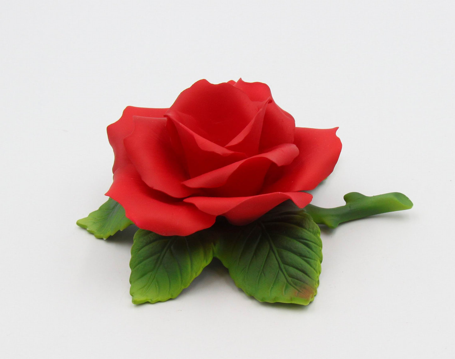Hand Crafted Ceramic Red Rose Candle Holder-Candle NOT Included Valentines Day Decor Wedding Décor or Gift Anniversary