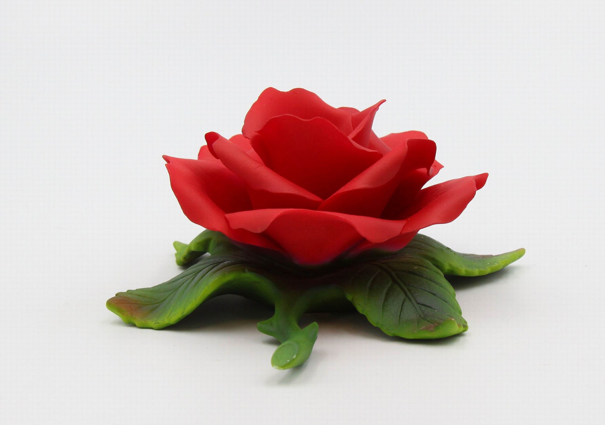 Hand Crafted Ceramic Red Rose Candle Holder-Candle NOT Included Valentines Day Decor Wedding Décor or Gift Anniversary